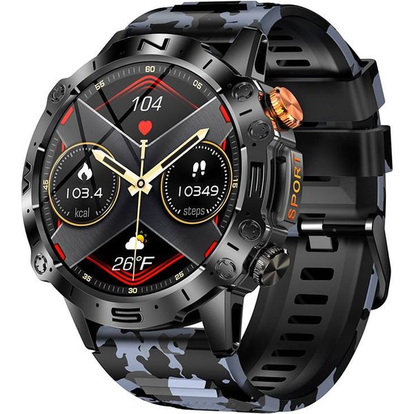 New K59 Call Smart Watch Music Weather 1.43 Inch Heart Rate Blood Pressure Blood Oxygen Multi Exercise Smart Watch-image