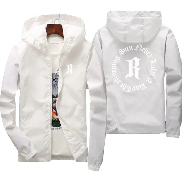 2024 Fashion Windproof Waterproof Zipper Hooded Jacket Slim Fit Personalized Design Men's and Women's Lightweight Coat
