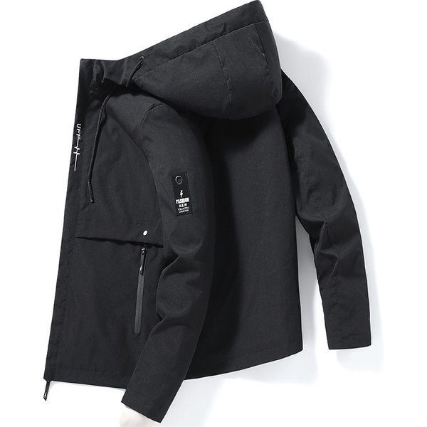 Men's Jacket Spring and Autumn New Trendy Casual Large Size Hooded Men's Jacket Youth Jacket Manufacturer Wholesale
