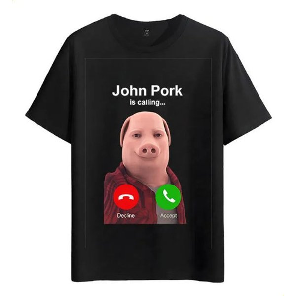 Tshirt Muscle Freaks John Pork Phone Call Style