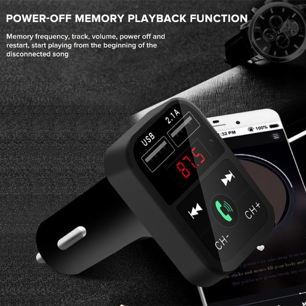 Car MP3 Player Multi-function Good Sound Effect Wireless Deep Bass Hi-Fi Sound FM Transmitter for Truck