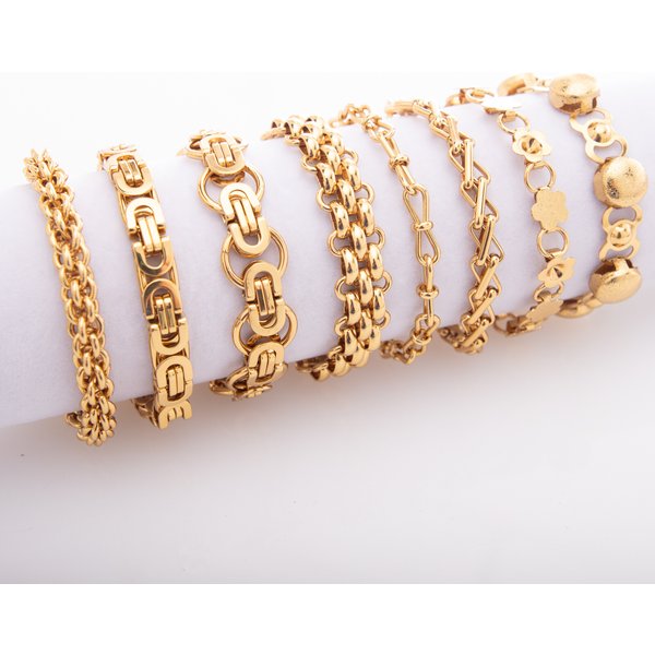 Thick Titanium Bracelet Personality High-end Hip-hop Punk Stainless Steel Jewelry Corn Emperor Watch Strap Bun Etc