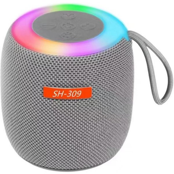 New Sh-309 Colorful Fabric Wireless Bluetooth Outdoor Portable Card Insertion Gift Mini Speaker