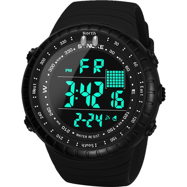 Multifunctional Sports Swimming Waterproof Men's Watch Date Display Luminous Alarm Electronic Watch For Middle And High School Students-image