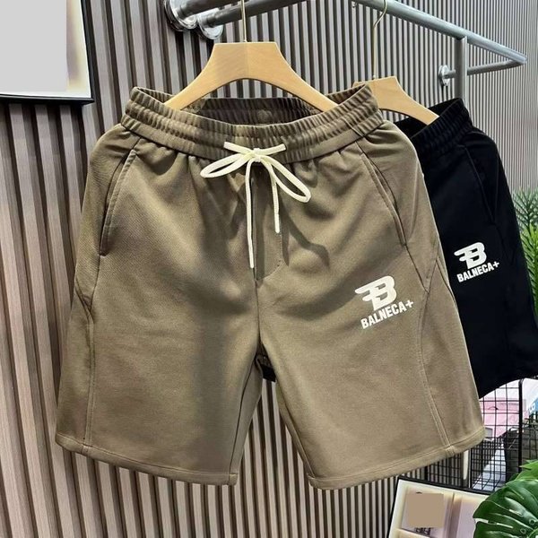 Men's Oversized Casual Loose Fitting Shorts Summer Trendy Thin Five Point Pants Trousers-image