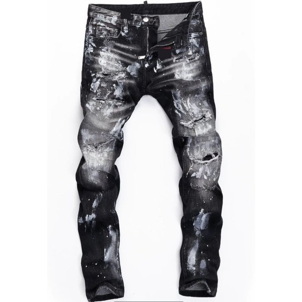 Men's Clothing Autumn And Winter New Arrival Heavy Scratches Slim Fit Jeans Men