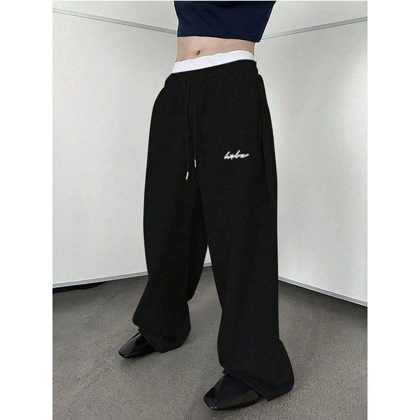 Nouveaux Pantalons EuropéEns Et AméRicains Pour Hommes En Toutes Saisons, Pantalons De Sport Et DéContractéS à Coupe Droite Et Ample, Costumes Longs TrèS Populaires-image