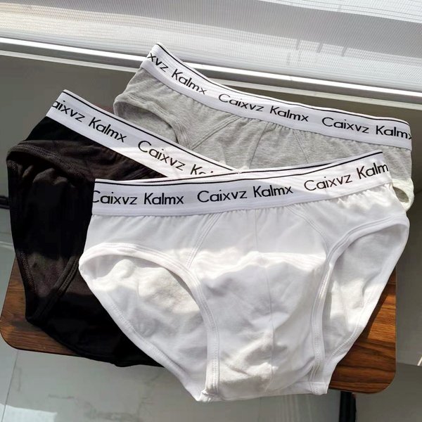 Men's Briefs Pure Cotton Mid Waist Sexy Large U Convex Comfortable Breathable Youth Sports Briefs-image