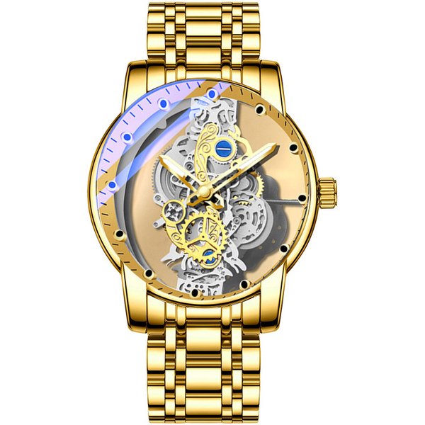 2023 New Hot Selling Double Sided Hollow Tourbillon Watch For Men's Waterproof Business Fashion Men's Quartz Watch-image