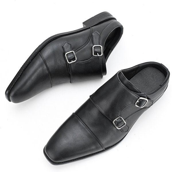 Men's business dress shoes senior sense personality design half drag