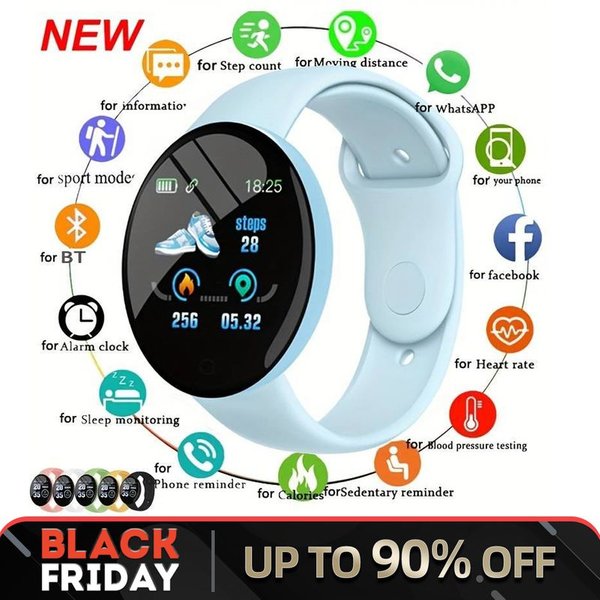 Smart Watch Heart Rate Pressure Blood Oxygen Fiess Tracker Exercise Step Mileage Caller Information Reminder Suitable-image