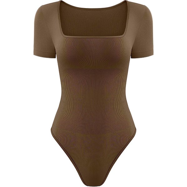 Women's Clothing Seamless One-Piece Yoga Wear Casual Sports Jumpsuit Threaded Waist Elastic Shapewear Bodysuit-image