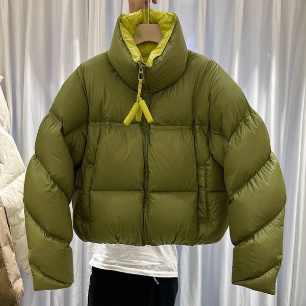 Women's Clothing Short High End Winter Coats Jacket Casual Loose Winter Coats Cotton Puffer Jacket-image
