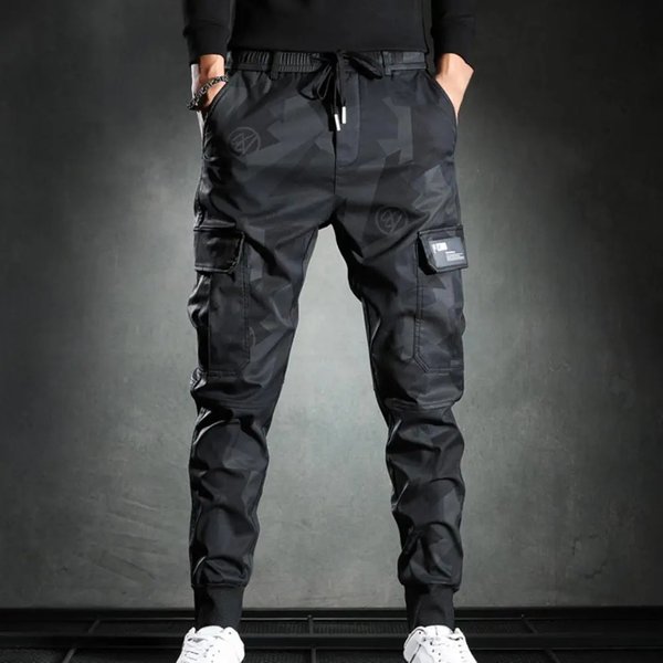 Men's Casual Pants Streetwear Camouflage Quick Dry Sweatpants Men Clothing Trend Korean Harem Pants Mens Daily Loose-image