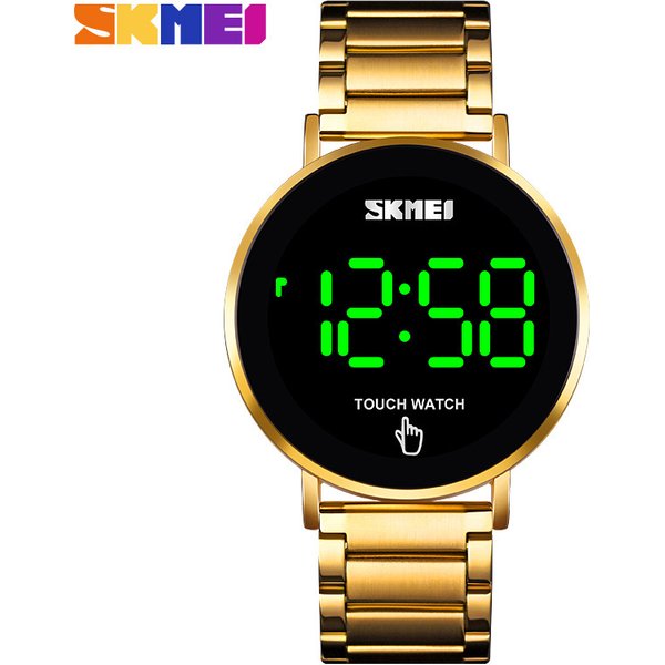Minimalist Women's Electronic Watch Digital Dial Rose Gold Waterproof Stainless Steel Strap Suitable For Students