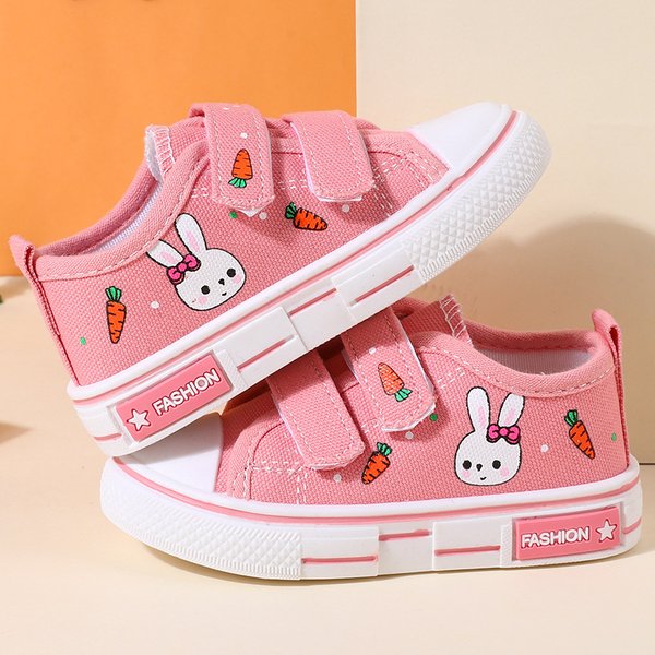 Mother & Kids Spring And Autumn 1-3-7 Years Old Children's Canvas Shoes Boys' Shoes Girls' Shoes Baby Kindergarten Lazy Cloth Shoes Casual Shoes-image