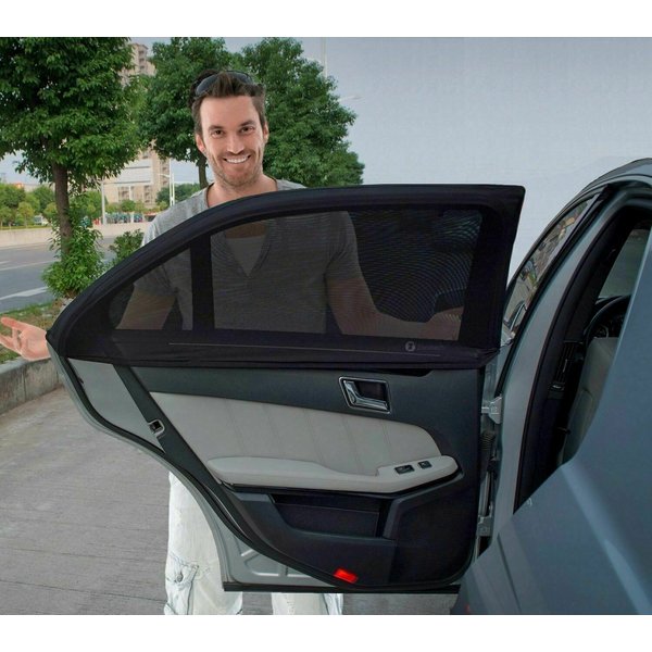 Car Sunshade Sun Shade Sun Insulation Window Anti-Mosquito Screen Net Car Privacy Inside The Car Shade Car Side Curtain-image