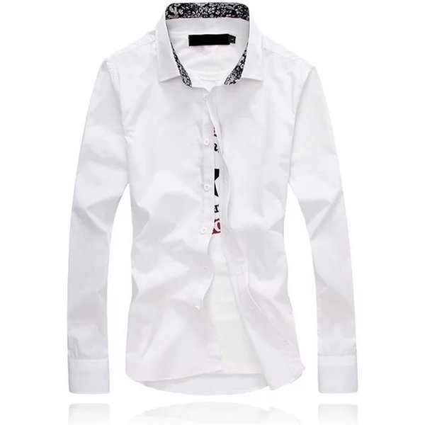 Men's Clothing Business Men's Shirt Long Sleeve Slim Youth White Shirt Formal Non Iron Men's Shirt-image