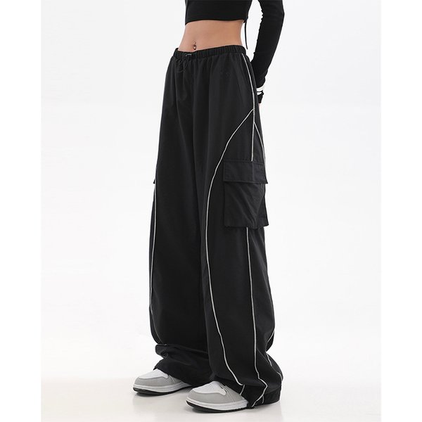 Women's Clothing High Street Pants Sweatpants Wide Leg Jogger Pants