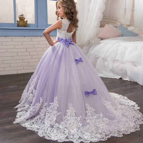 Mother & Kids New Style Children's Dress, Girls' Wedding Dress, Multi-Color Puffy Princess Dress, Flower Girl Dress For Wedding Ceremony-image