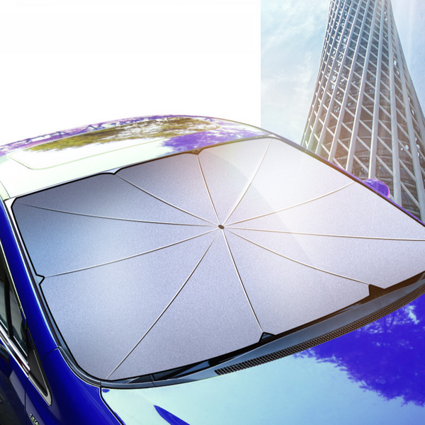 Car Sunshade Front Windshield Car Sunscreen Heat Insulation Sunshade Titanium Silver Window Sunshade Summer-image