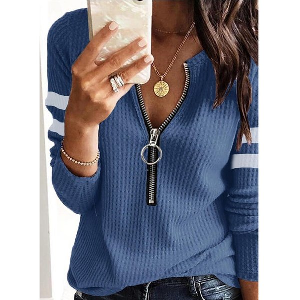 women's hot-selling knitted t-shirts long sleeves