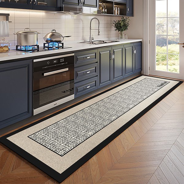 Kitchen Floor Mat - Oil & Water Absorbent, Non-Slip, Washable, Dirt-Resistant - Long Runner For Home Entrance-image