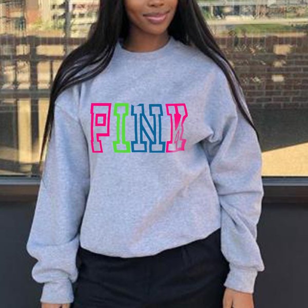 Women's Fashion Print Headless Casual Loose Long-Sleeved Hoodie-image