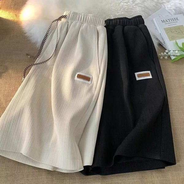 Men's Clothing Men's Summer Shorts Ice Silk Thin Outer Wear Quick-Drying Loose Basketball Pants Five-Point Casual Sports Pants Men's Pants-image