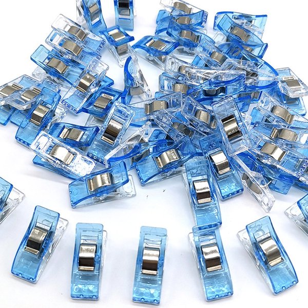 30Pcs Multipurpose Sewing Clips Colorful Plastic Craft Quilting Patchwork Knitting Safety Clamps Fabric Paper Diy Accessories-image