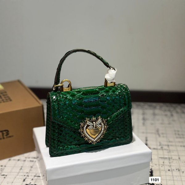 DG Whaleup Bag European And American Style Crocodile Pattern Handbag Messenger Heart Genuine Leather Flap Shoulder Crossbody Pearl