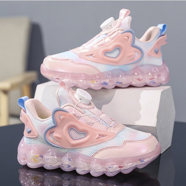 Mother Kids Net Sports Shoes Shoes New Large Daddy Breathable Girl Children's Sports Shoes Men And Women Spring And Autumn Girls Sports-image