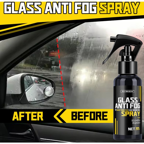 Ryekew Long-lasting Spray, Suitable For Car Glass And Helmets, Windshield Anti-fog Spray