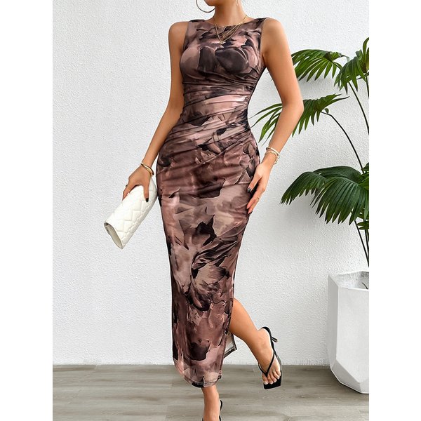 Women's Clothing Spring And Summer Temperament Slim Sleeveless Dress