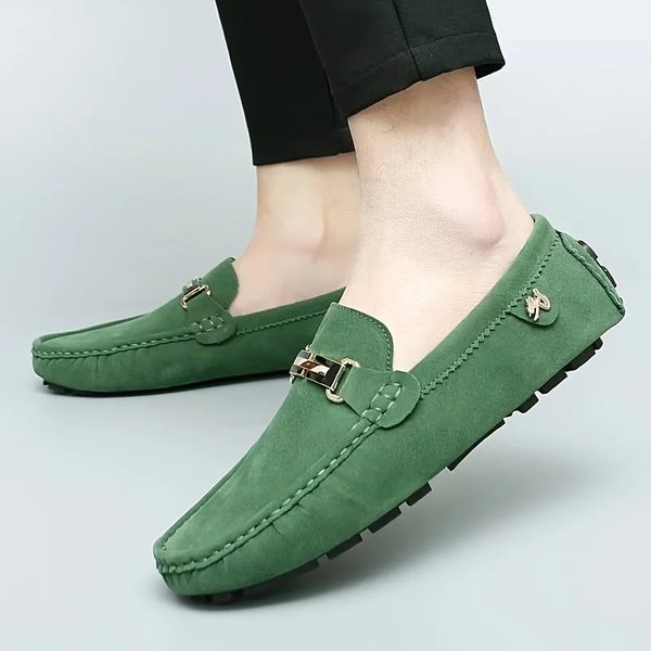 Men Leather Casual 2024 New Fashion Sneakers Handmade High Quality Loafers With Outdoor Light Lace-Up Shoes