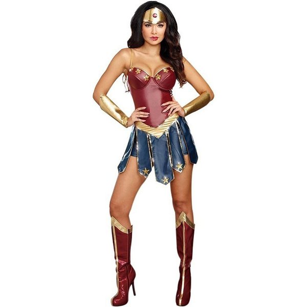 Women's clothing S-3XL Halloween Wonder Woman Costume Cosplay Cosplay League of Legends Gladiator Uniform
