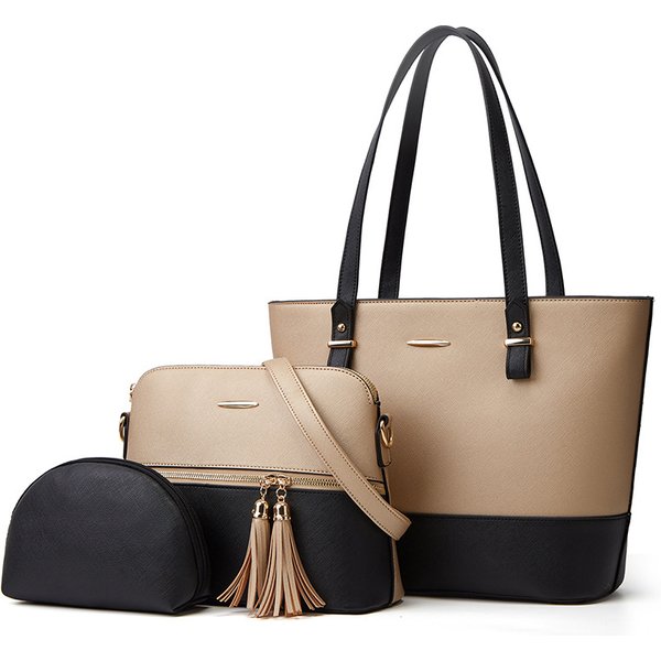 Women's mother in law bag, elegant three piece set, single shoulder crossbody handbag, women's bag