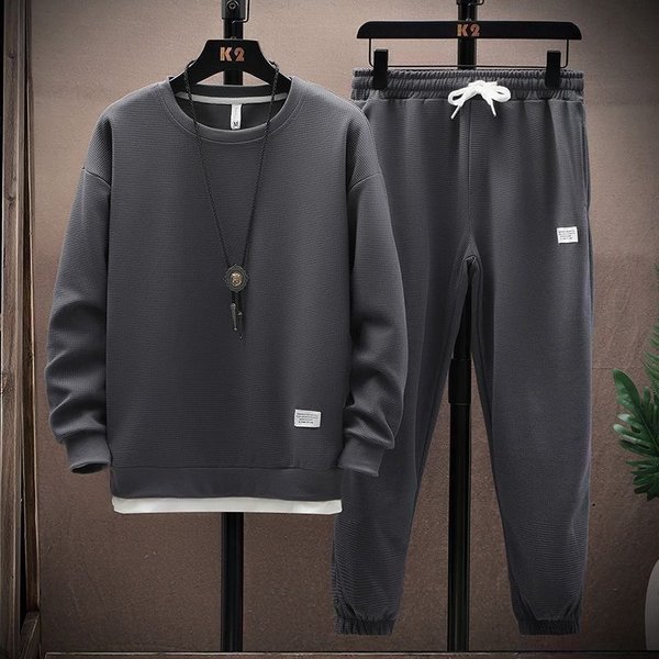 Sweatshirt Spring And Fashion Trendy Men's Two-Piece Set 2024 New Autumn Sports Suit