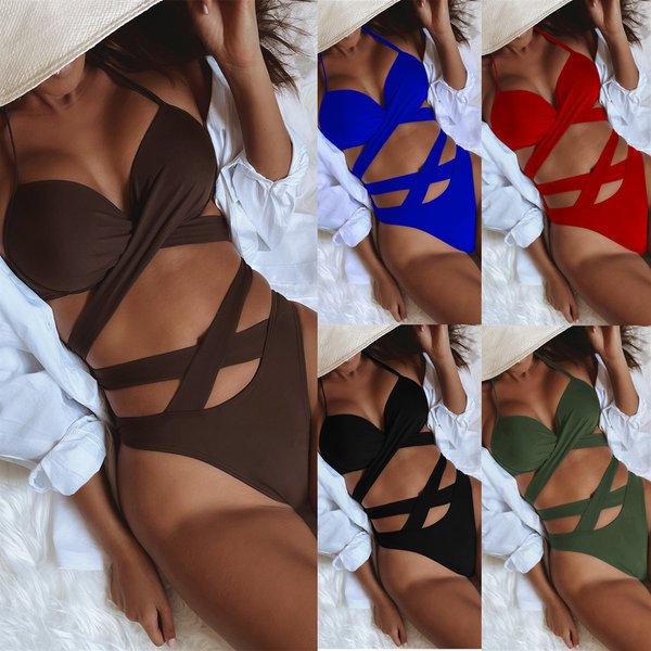 Women's Fashion Bikini Swimsuit Strapless Swimsuit-image