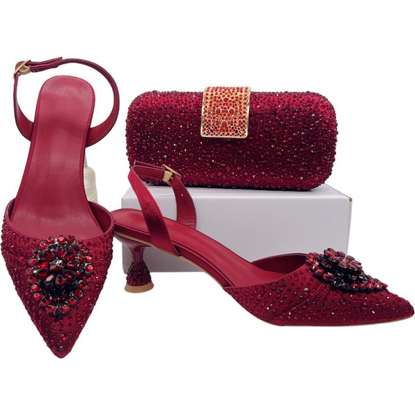 Women's Rhinestone Pointed Toe Stiletto Sandals Italian Style Wedding Banquet Single Shoes Selected New