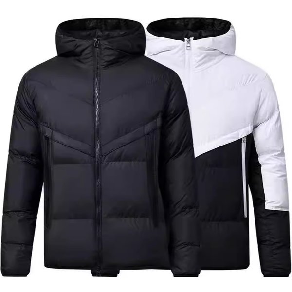 Men's Clothing Large Size Cotton Coat Men's New Winter Jacket Cotton Jacket Brand Autumn And Winter Hooded Short Coat Cotton Coat-image
