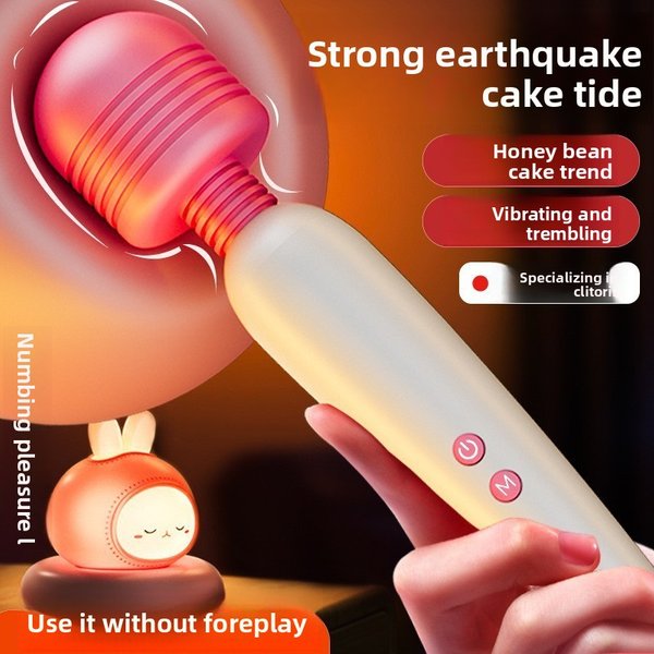 Rechargeable Frequency Converter Av Wand Vibrating Massager Female Dildo Masturbation Device Sex Toy Adult Use-image