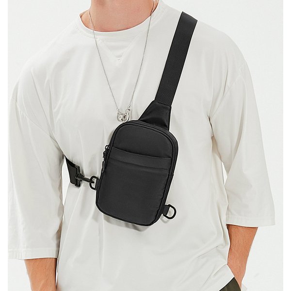 Crossbody Bag Men's New Chest Bag Men's Shoulder Bag Men's Small Shoulder Bag Summer Sports Leisure Chest Bag Trendy-image