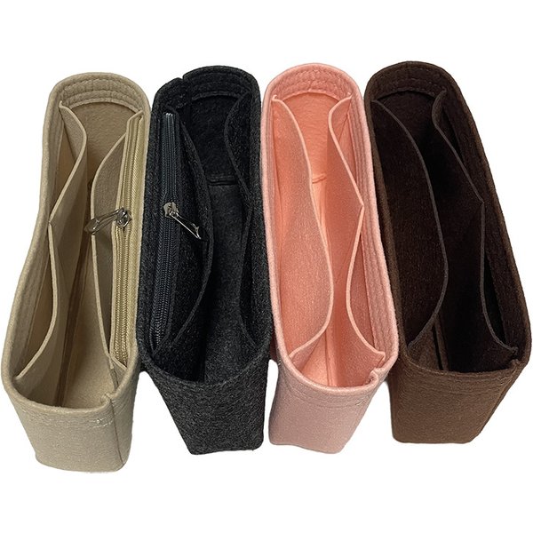 Bag Inserts Felt Cosmetic Bag, Felt Storage Bag, Large-Capacity Inner Liner Bag, Felt Bag, Multi-Functional Storage Bag-image
