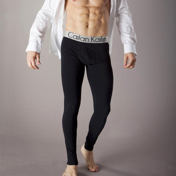 Men's Cotton Thermal Underwear – Slim Fit Long Johns For Winter & Layering (M-XXL, 95% Cotton, Midweight , Black/White/Gray)
