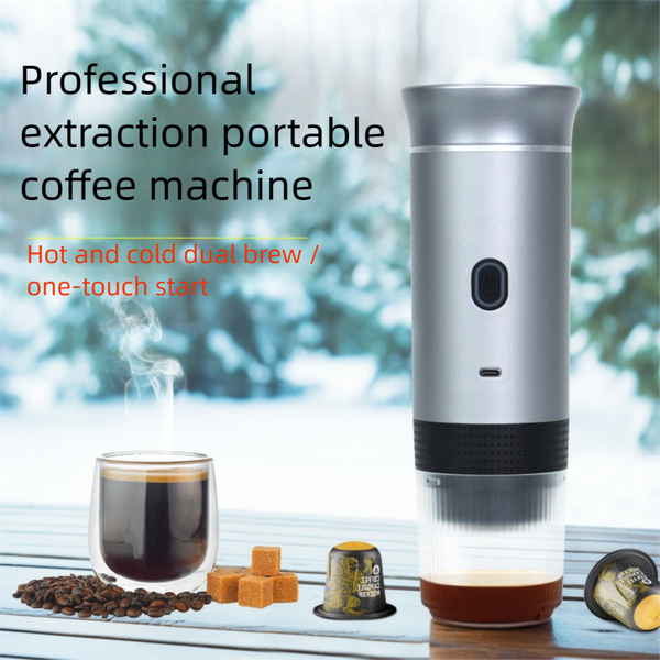 Heating Small Italian Espresso Portable Machine Coffee Powder Size Capsule Three-In-One-image