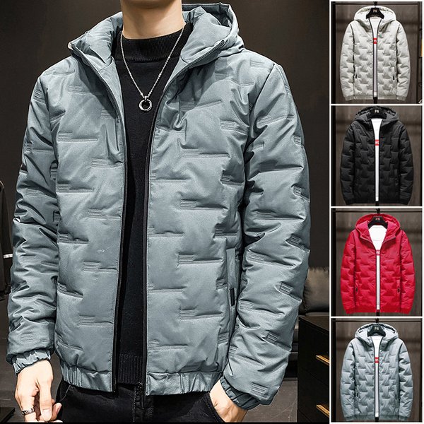 Men's Clothing Cotton-Padded Jacket For Men Down-Padded Jacket Winter Coat Hooded Cotton-Padded Jacket For Men-image