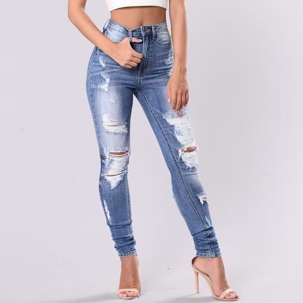 Women's Clothing Denim Ripped Women's Clothing-image