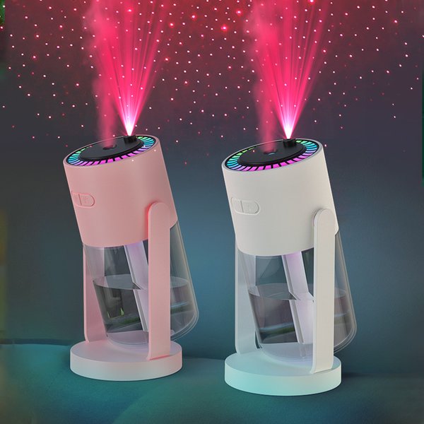 New Projection Rotary Humidifier Usb Hydrating Large Spray Starry Sky Projection Light Household Car Aromatherapy Machine