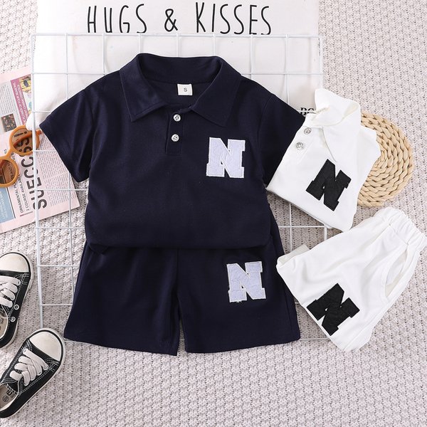 Soft Cotton 2-Piece Kids Polo Shirt & Shorts Set | Breathable Summer Outfit For Boys & Girls (80-120Cm)-image